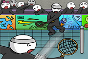 Stick Figure Badminton 2